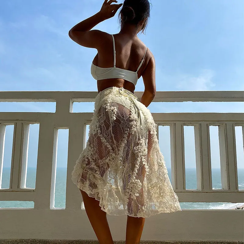 2023 New Arrival Bikini Three-Piece Set with Skirt - Fashionable Beach Swimwear