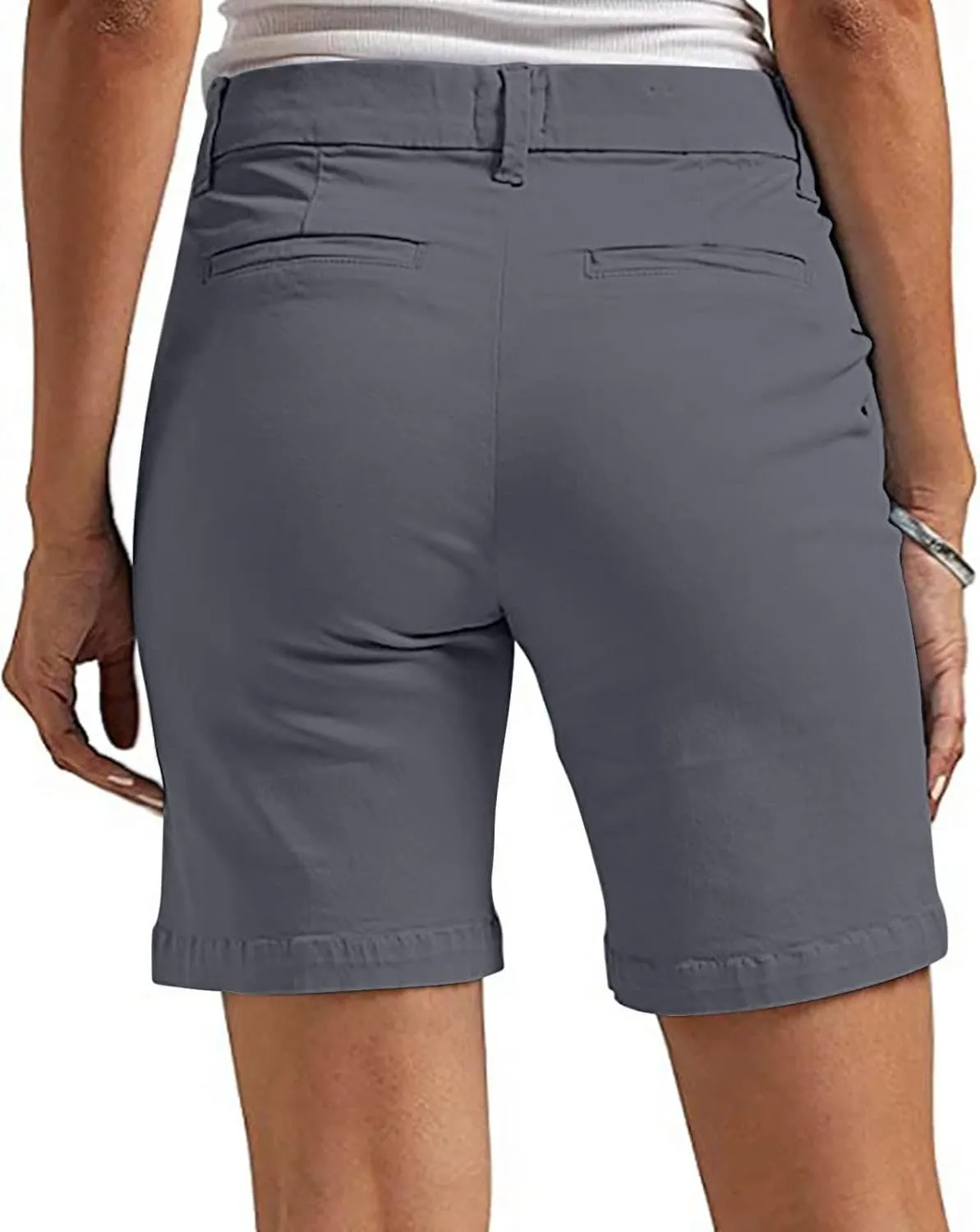 Bermuda Shorts for Women Trendy Loose Casual Summer High Waisted Chino Shorts Straight Leg Hiking Vacation Outfits