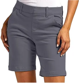 Bermuda Shorts for Women Trendy Loose Casual Summer High Waisted Chino Shorts Straight Leg Hiking Vacation Outfits