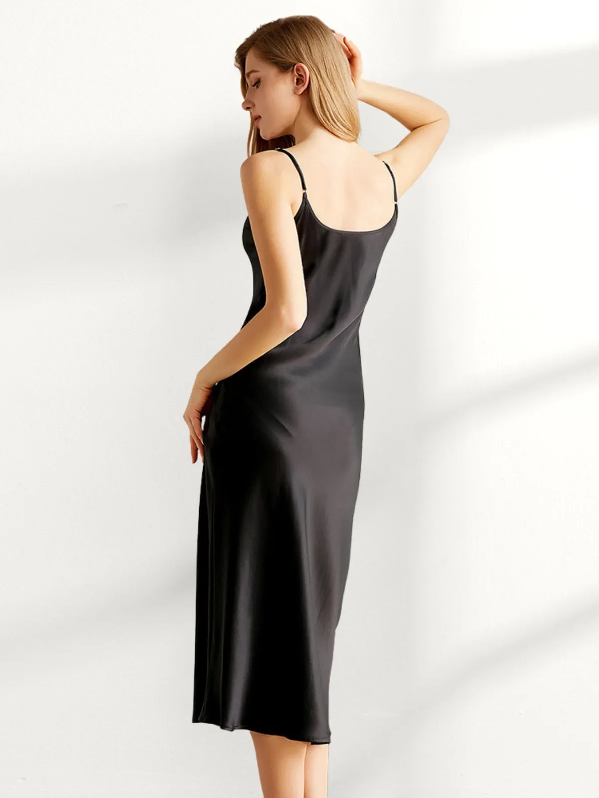 Black Silk Nightgown
