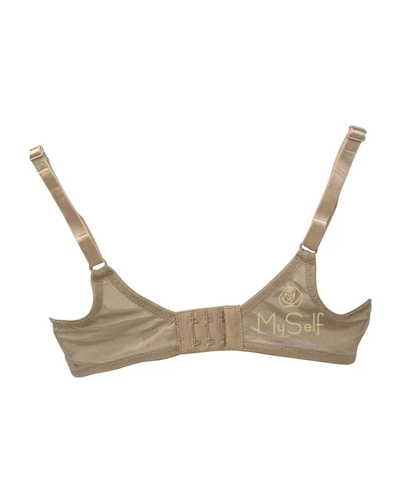 BR200 Dot Mesh 2 Part Cup Minimizer Bra