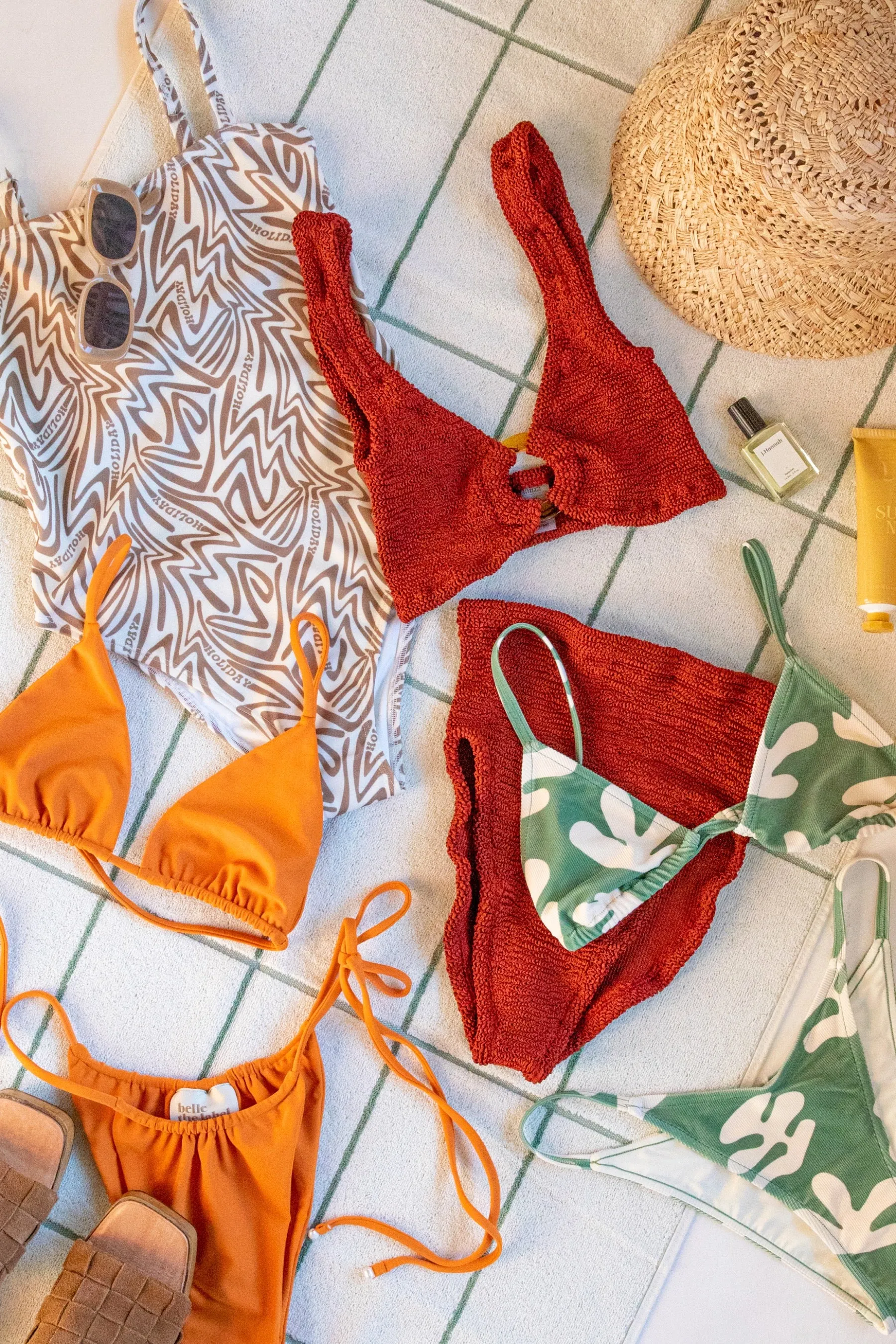 Brown Boogie Wave Vacation One Piece