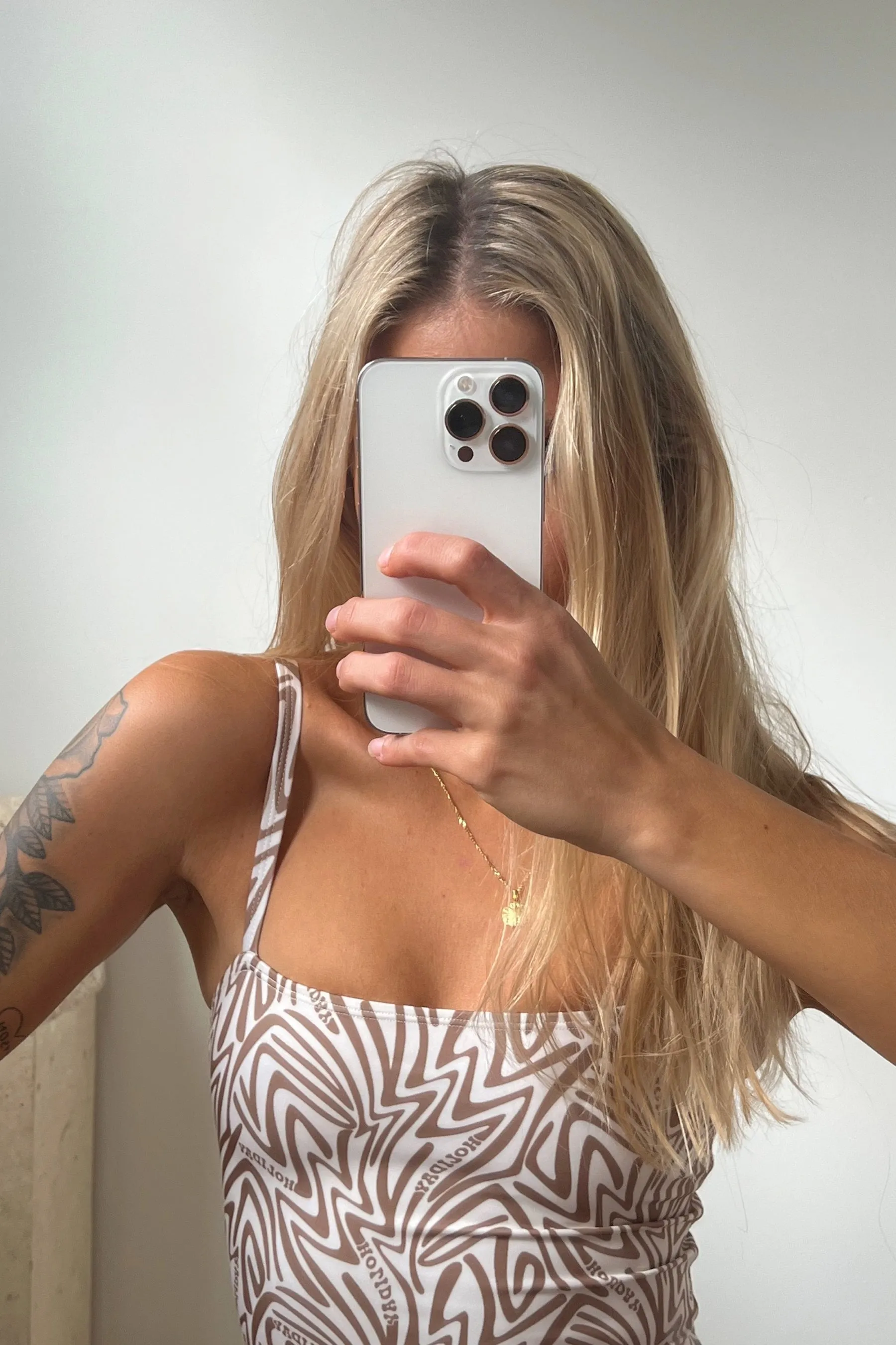 Brown Boogie Wave Vacation One Piece