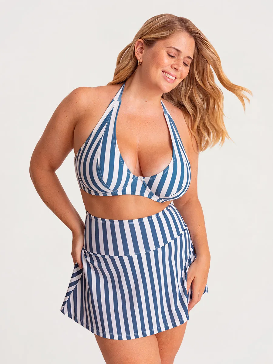 Bundle Shapermint Essentials - 1 Halter Bikini Top   1 Swim Skirt
