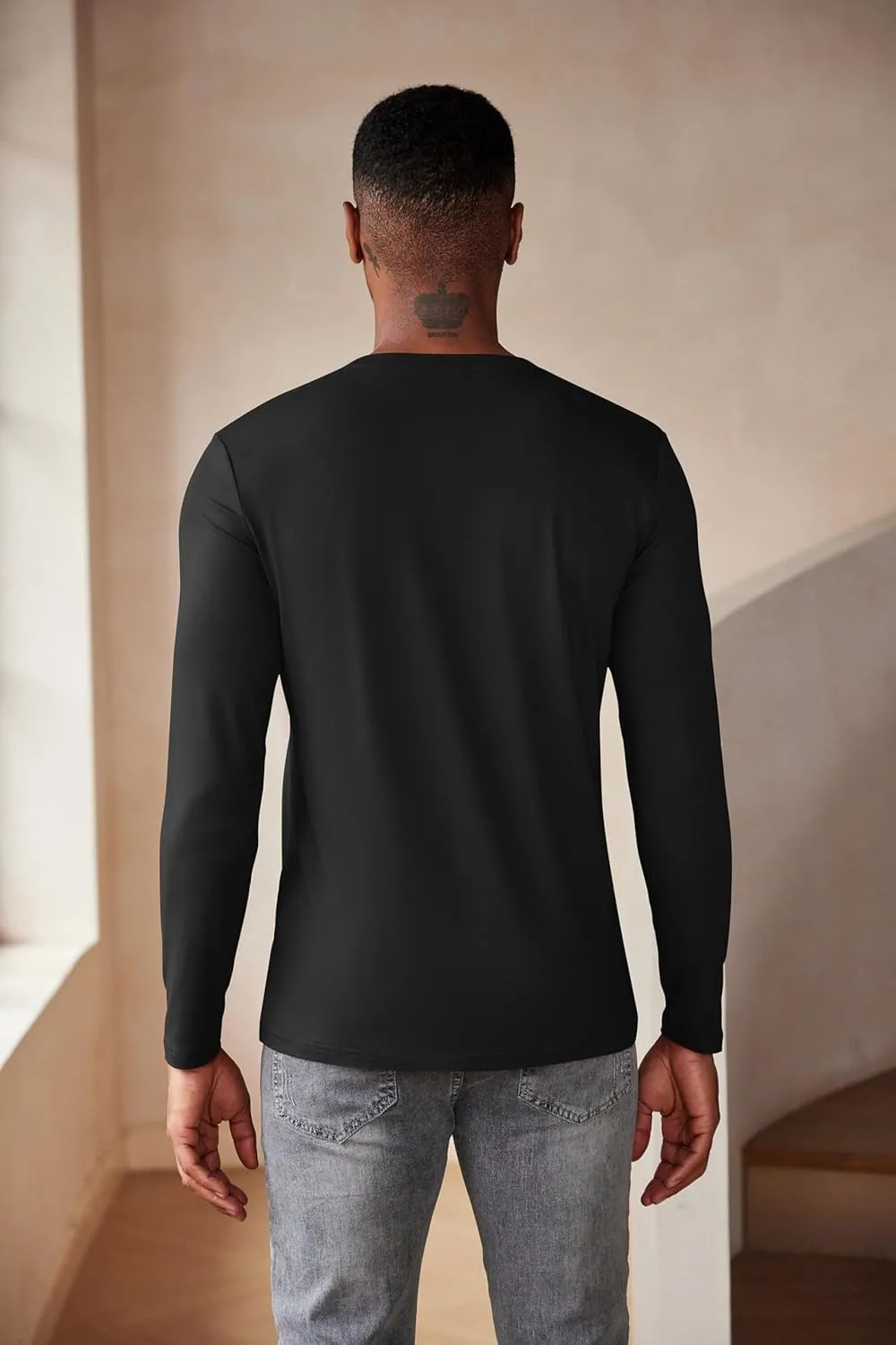 COOFANDY Men's Henley Shirts Long Sleeve Fashion Casual Tee Basic Lightweight T-Shirt
