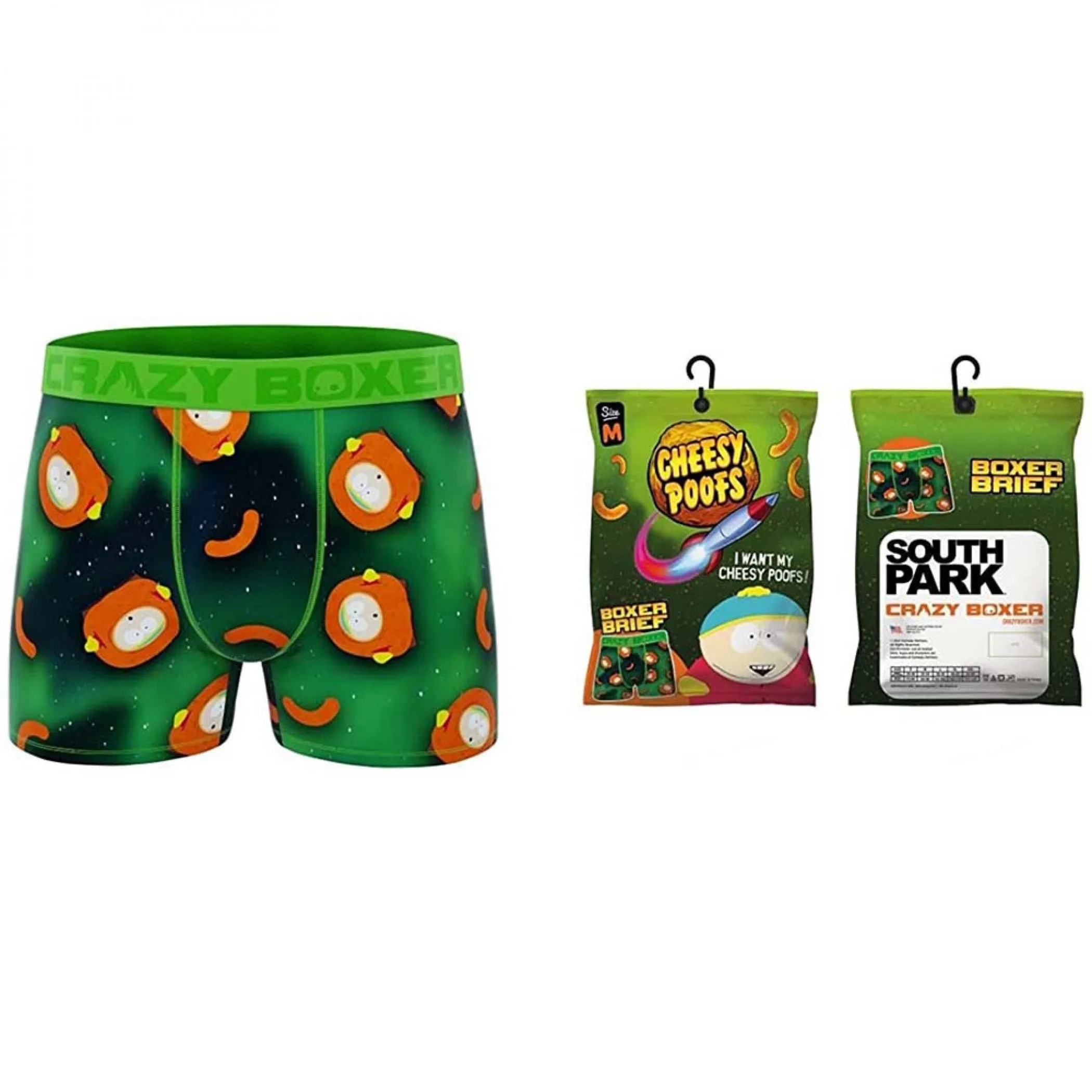 Crazy Boxers South Park Cheesy Poofs Boxer Briefs in Chips Bag