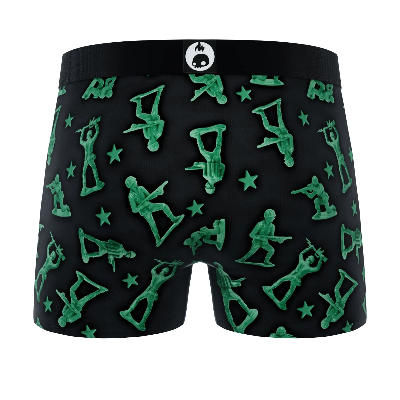 CRAZYBOXER All Star Army Flamingo Men's Boxer Briefs (2 pack)