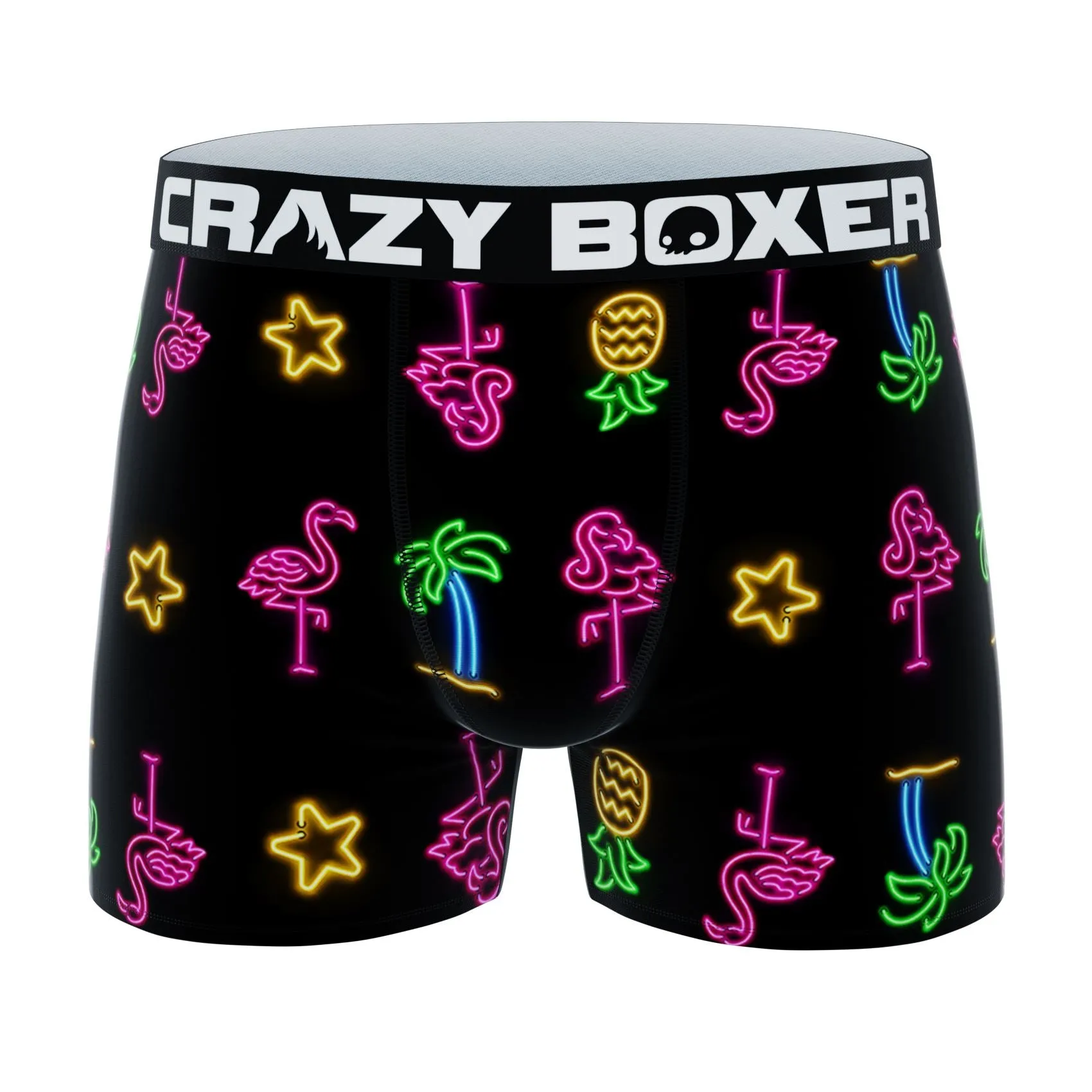 CRAZYBOXER All Star Army Flamingo Men's Boxer Briefs (2 pack)
