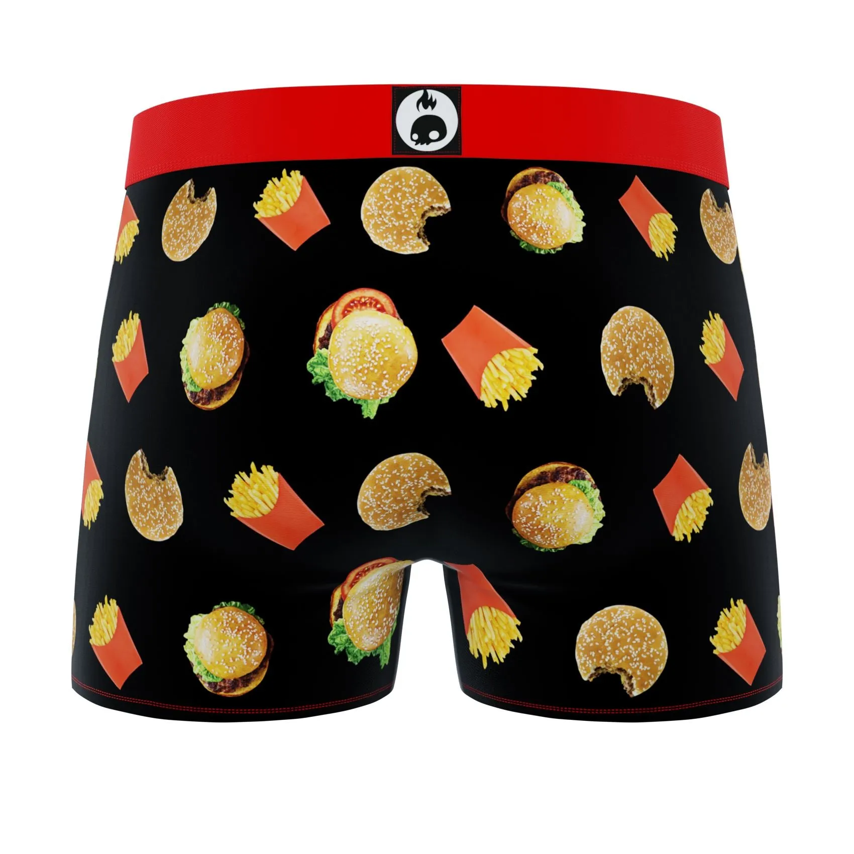 CRAZYBOXER All Star Burgers Blue Men's Boxer Briefs (3 pack)