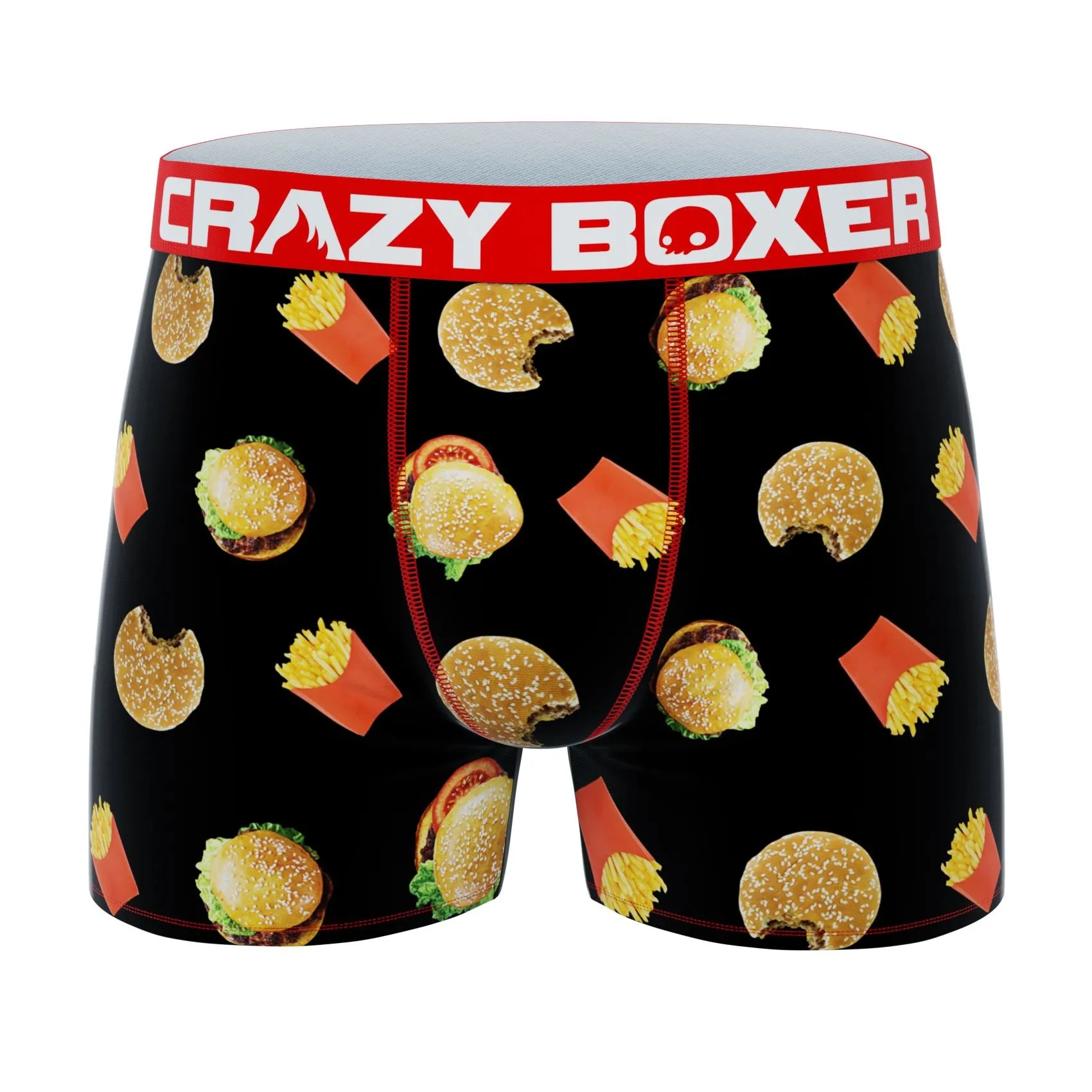 CRAZYBOXER All Star Burgers Blue Men's Boxer Briefs (3 pack)