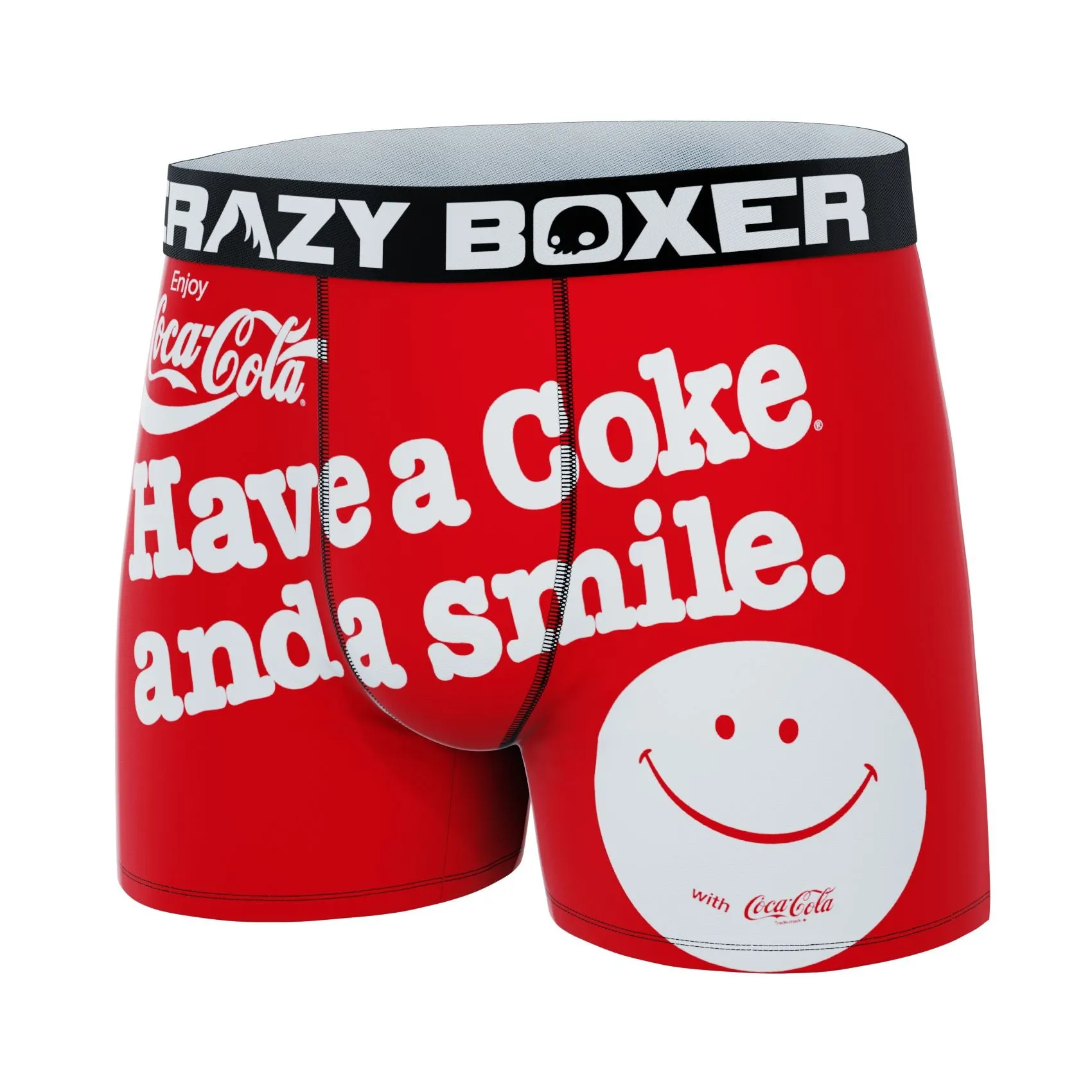 CRAZYBOXER Coca-Cola Have a Coke and a Smile Men's Boxer Briefs (Creative Packaging)