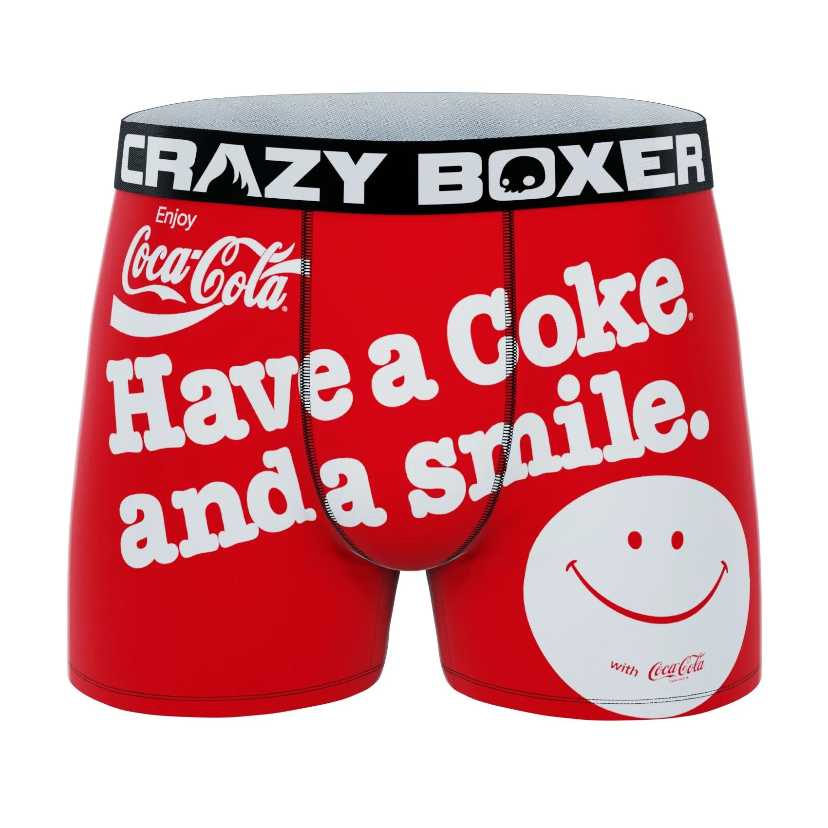 CRAZYBOXER Coca-Cola Have a Coke and a Smile Men's Boxer Briefs (Creative Packaging)