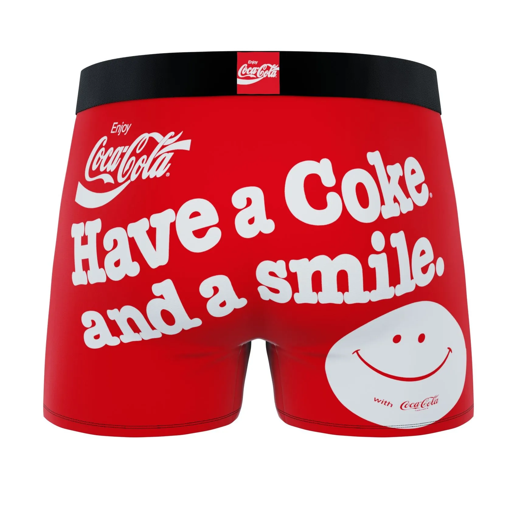 CRAZYBOXER Coca-Cola Have a Coke and a Smile Men's Boxer Briefs (Creative Packaging)