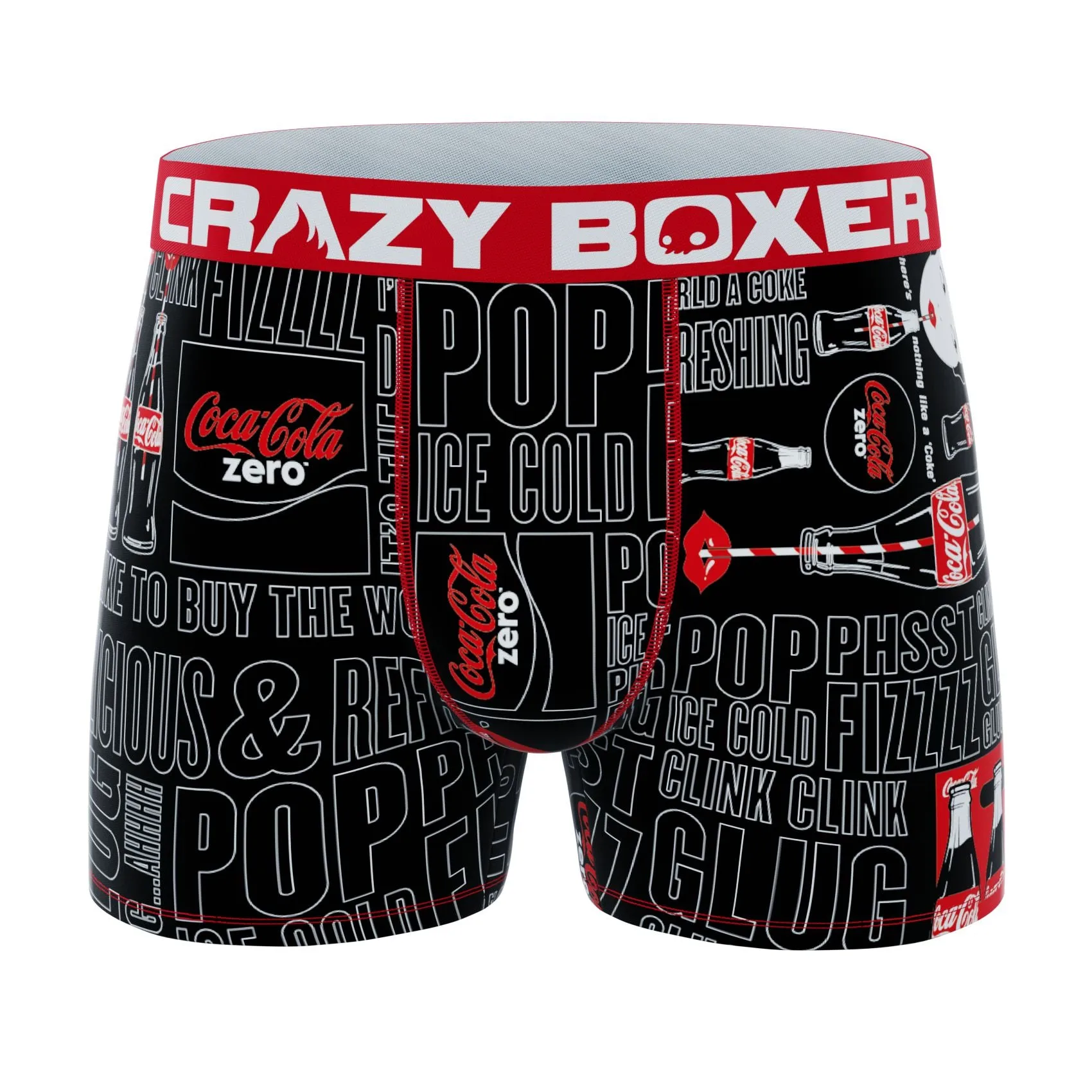 CRAZYBOXER Coca-Cola Zero Men's Boxer Briefs (Creative Packaging)