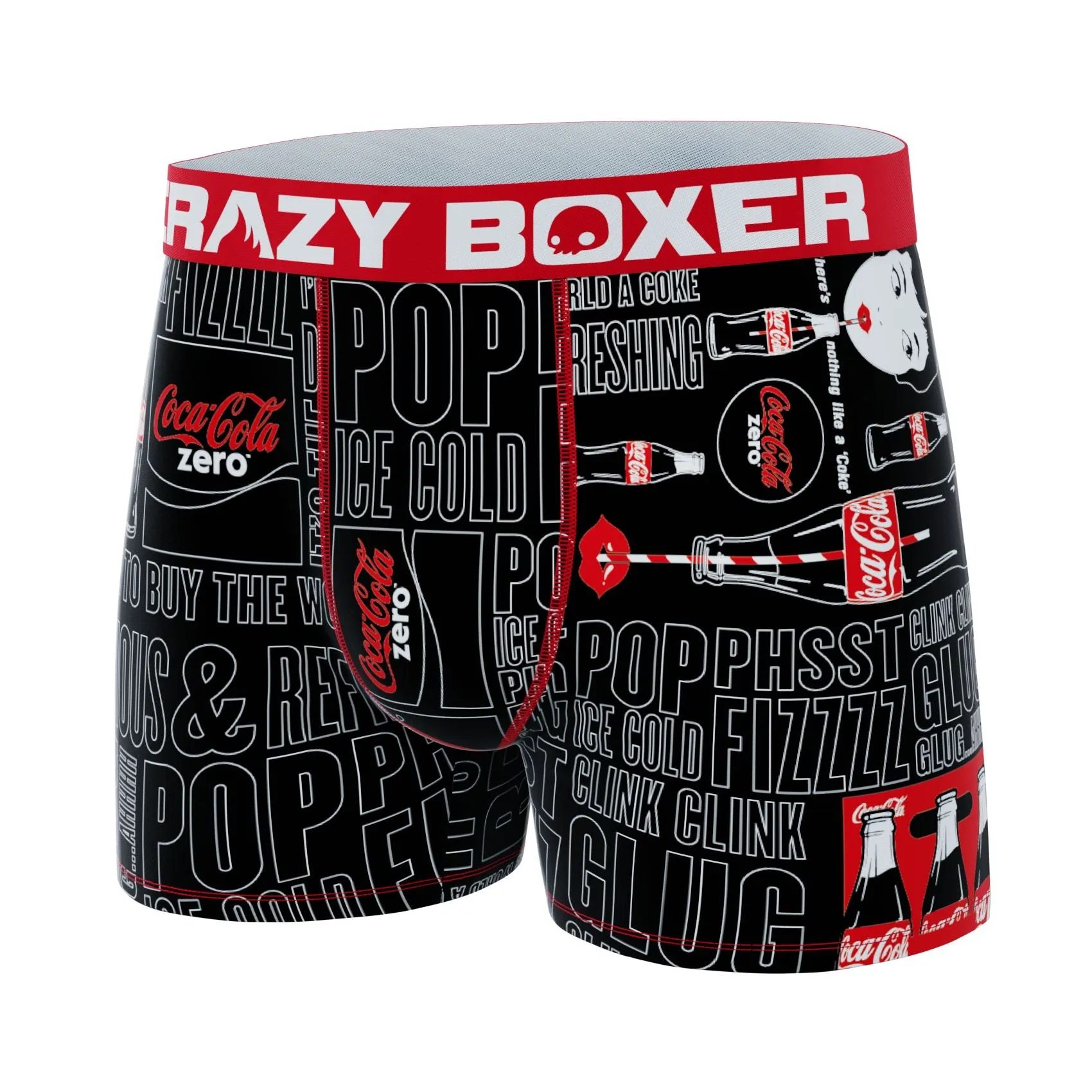 CRAZYBOXER Coca-Cola Zero Men's Boxer Briefs (Creative Packaging)