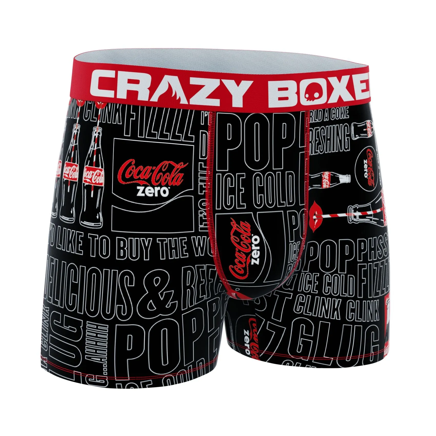 CRAZYBOXER Coca-Cola Zero Men's Boxer Briefs (Creative Packaging)