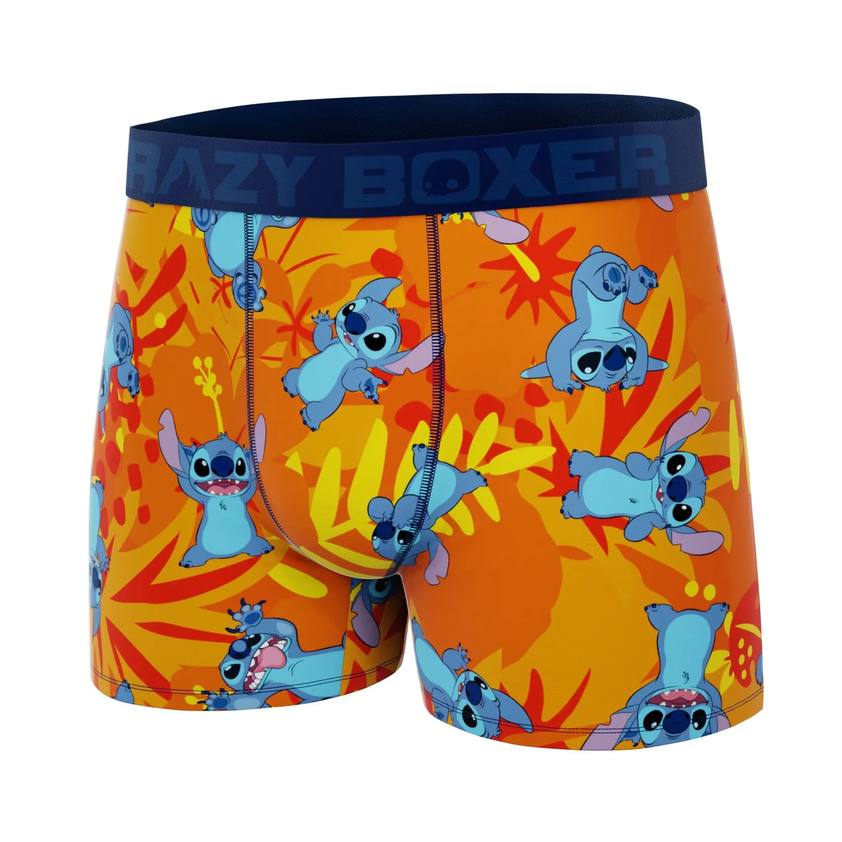 CRAZYBOXER Disney Lilo & Stitch Orange Men's Boxer Briefs