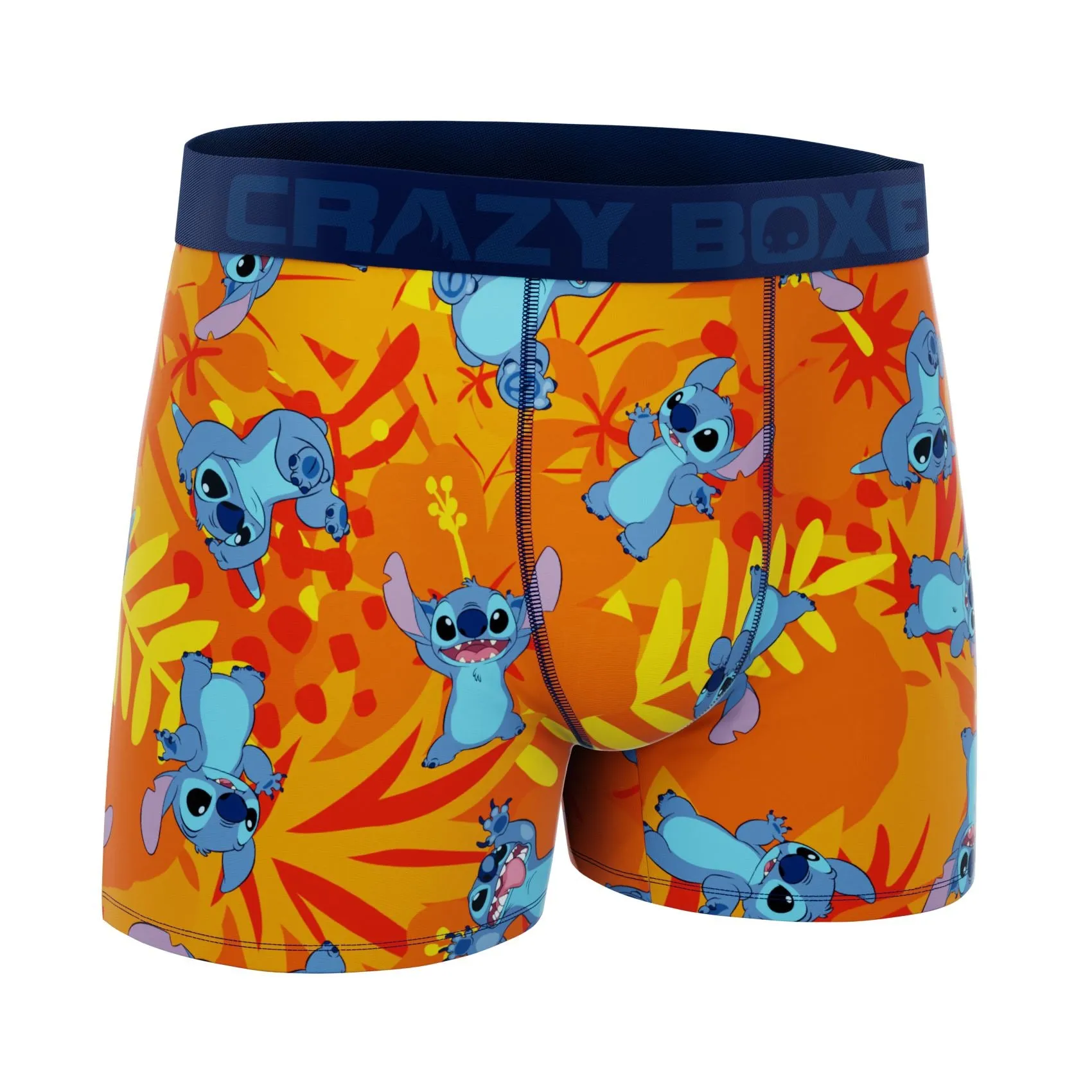 CRAZYBOXER Disney Lilo & Stitch Orange Men's Boxer Briefs