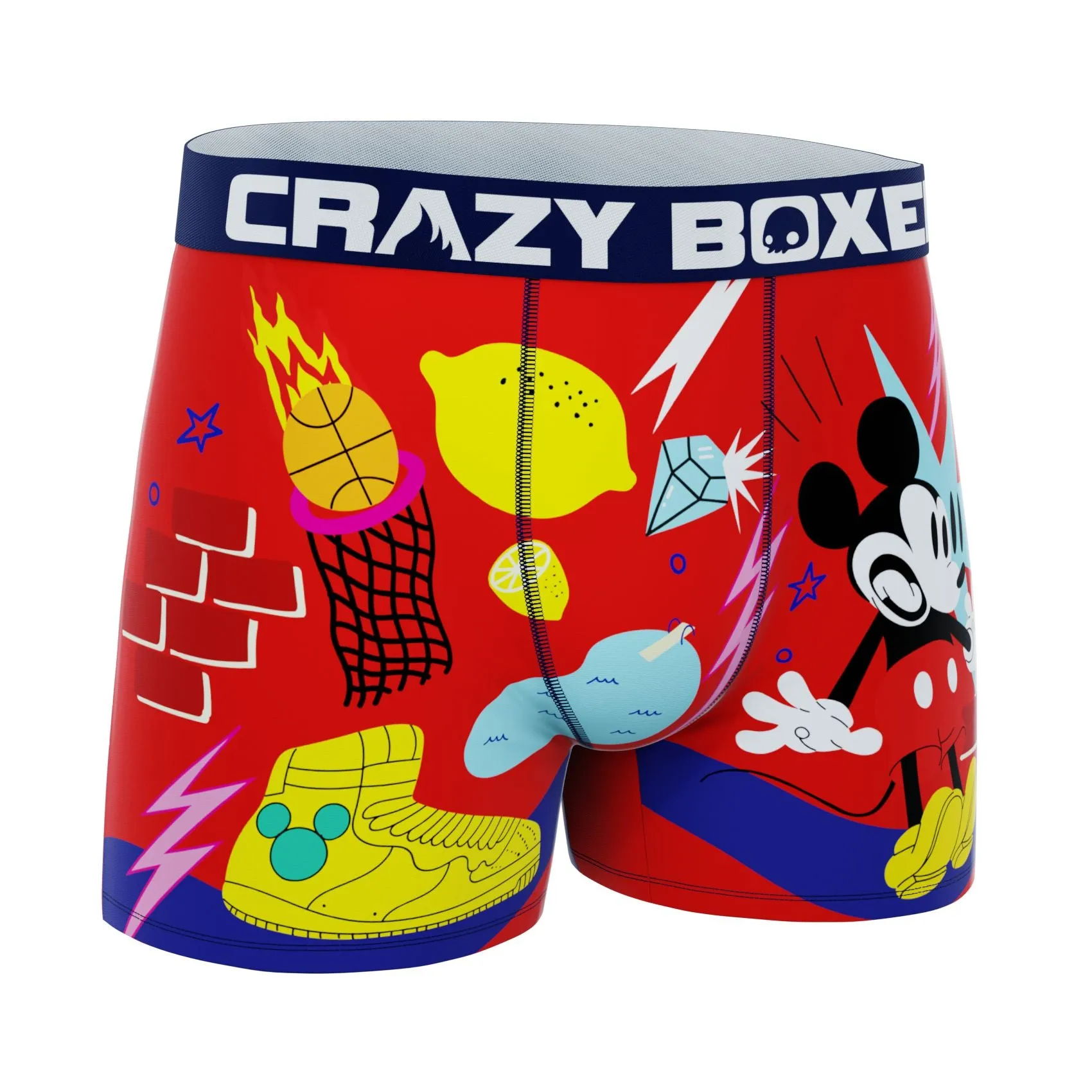 CRAZYBOXER Disney Mickey Mouse Men's Boxer Briefs