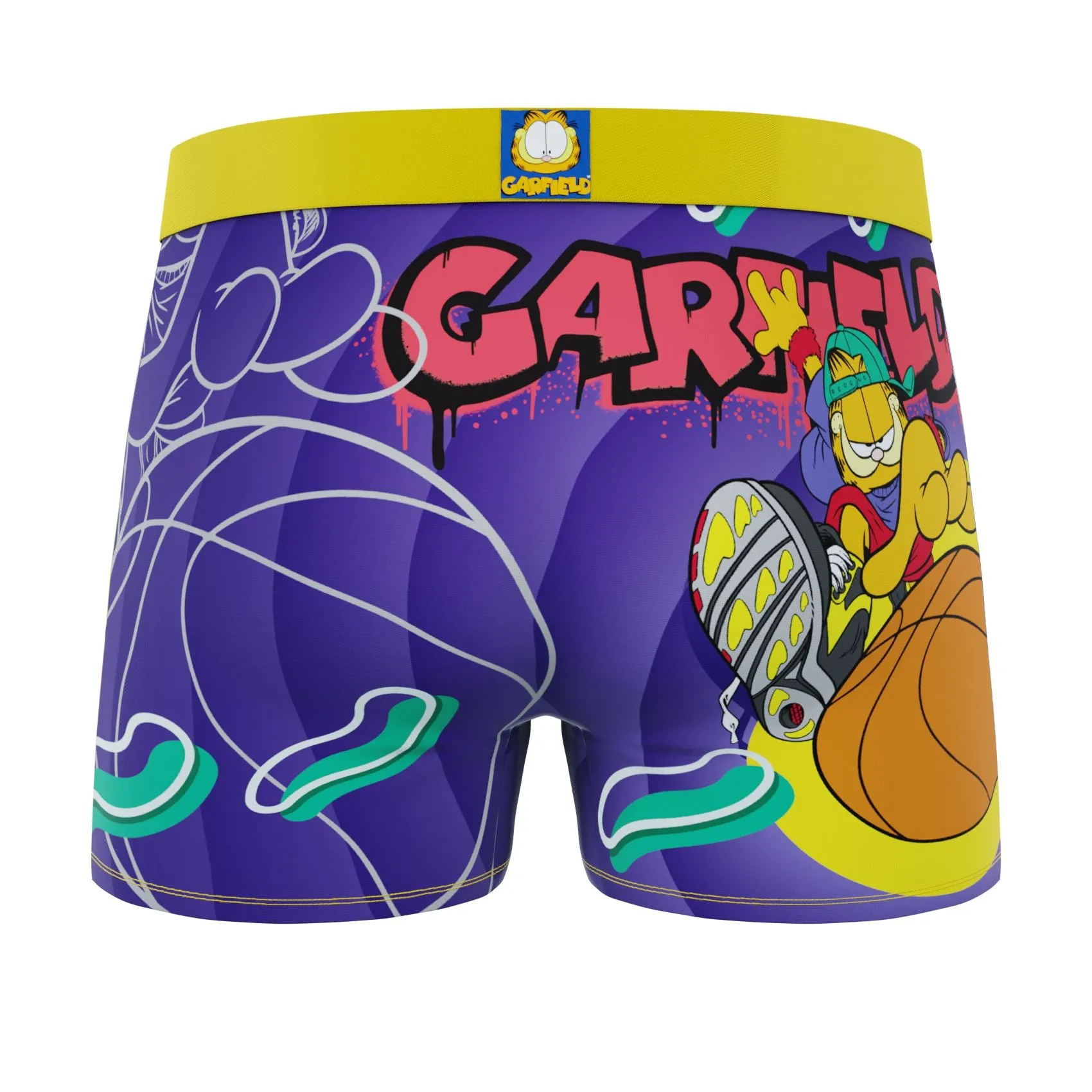 CRAZYBOXER Garfield Basketball Men's Boxer Briefs
