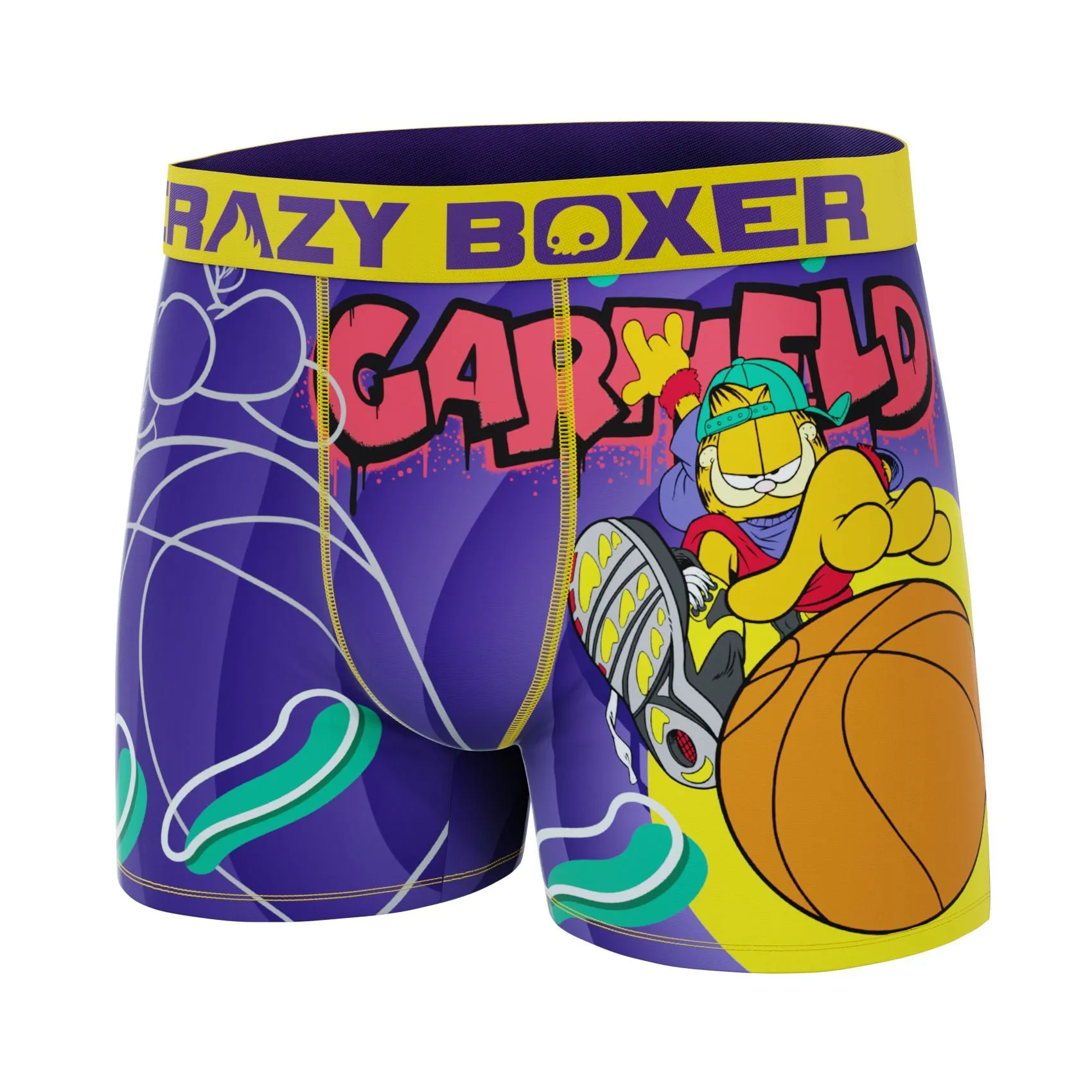 CRAZYBOXER Garfield Basketball Men's Boxer Briefs