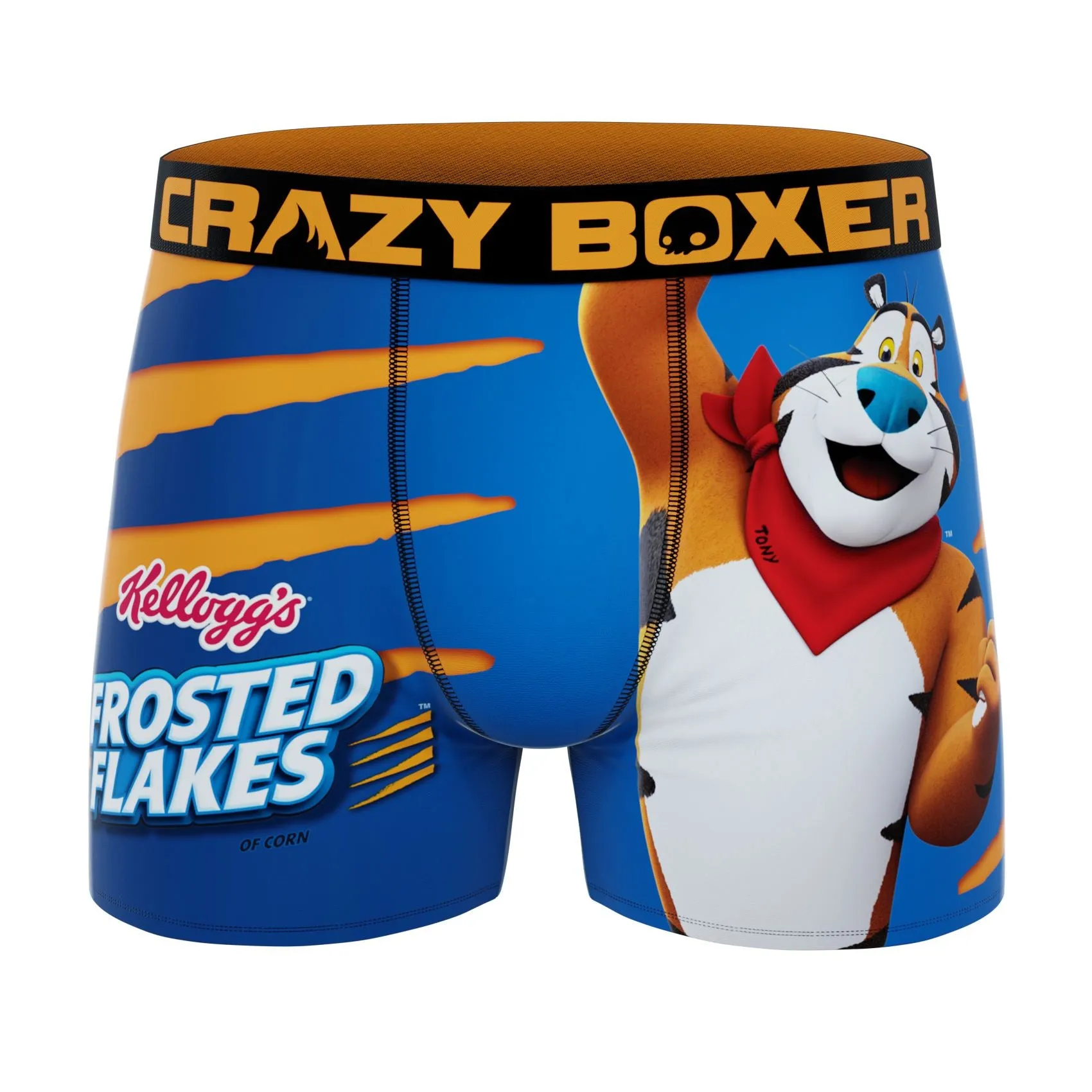 CRAZYBOXER Kellogg's Tony The Tiger Men's Boxer Briefs (Creative Packaging)