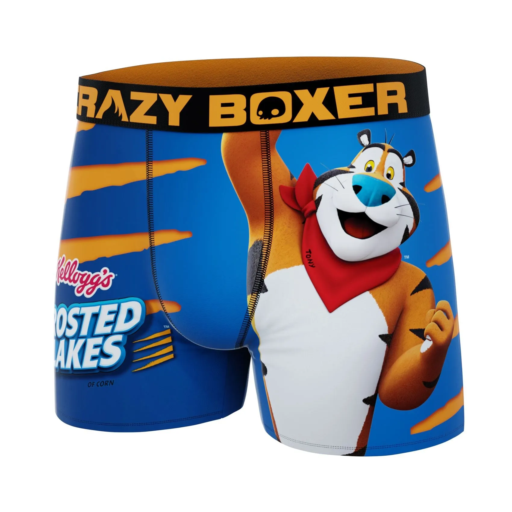 CRAZYBOXER Kellogg's Tony The Tiger Men's Boxer Briefs (Creative Packaging)