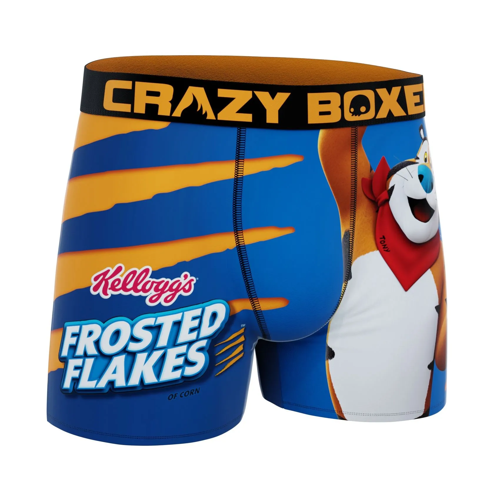 CRAZYBOXER Kellogg's Tony The Tiger Men's Boxer Briefs (Creative Packaging)