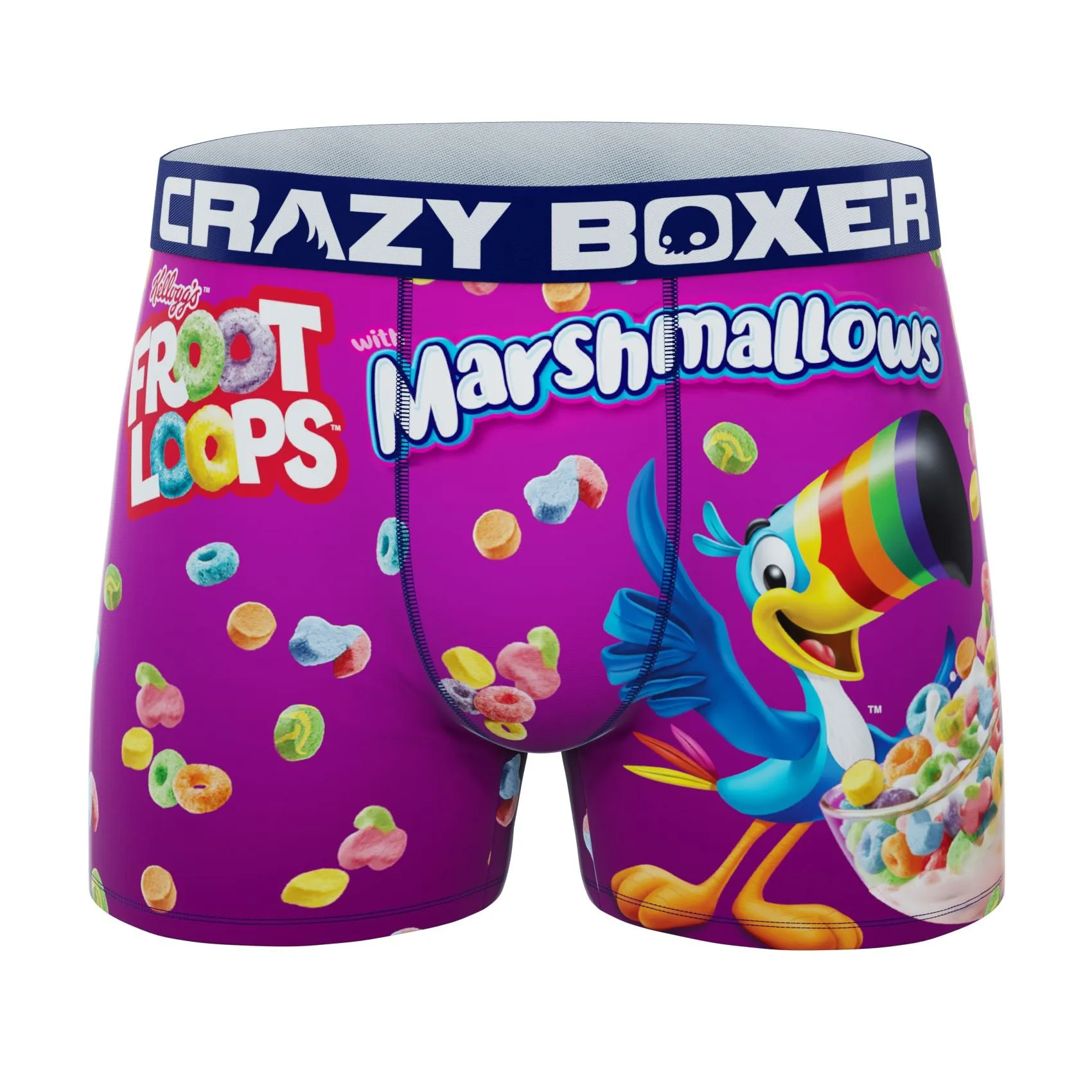 CRAZYBOXER Kelloggs Toucan Sam Men's Boxer Briefs (2 pack)