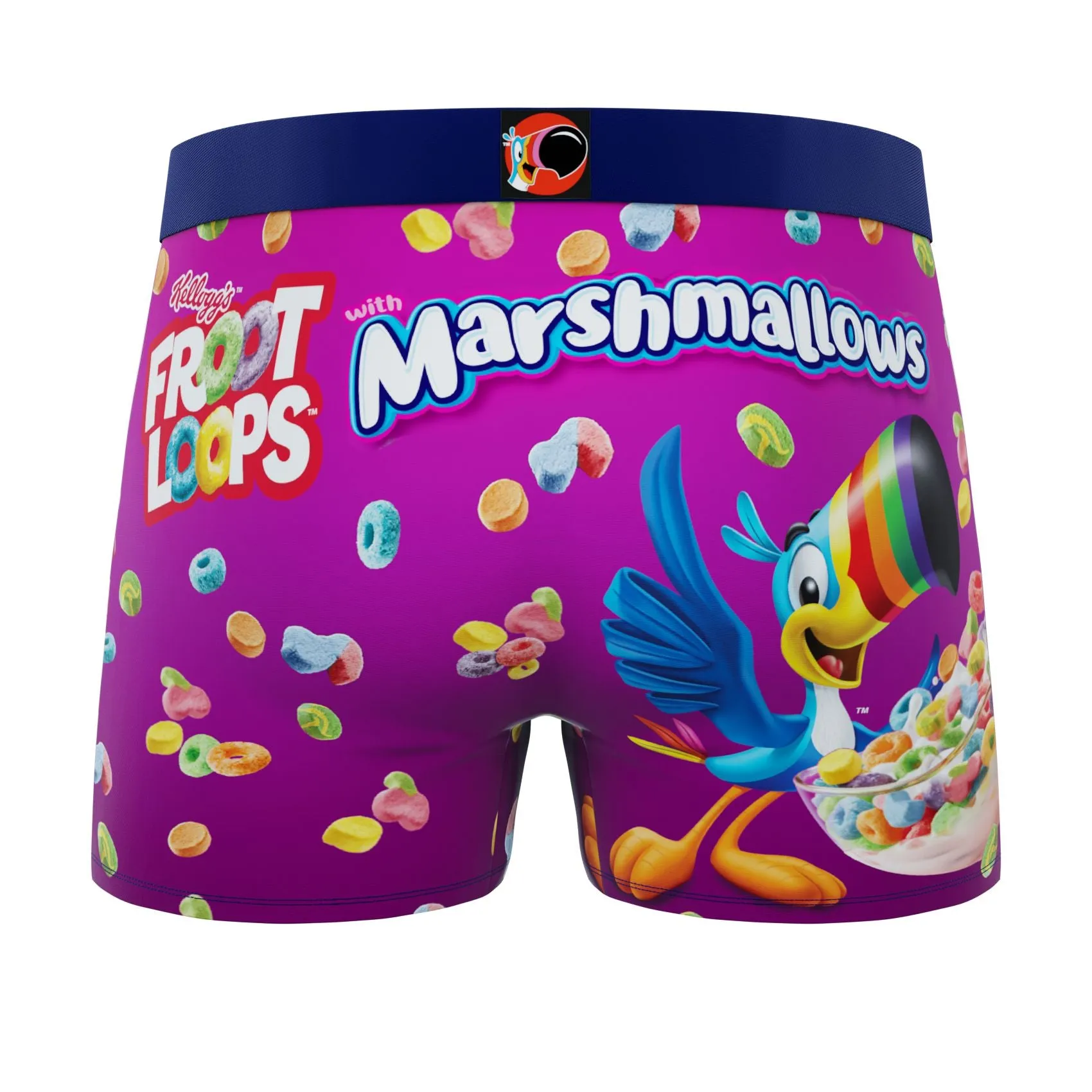 CRAZYBOXER Kelloggs Toucan Sam Men's Boxer Briefs (2 pack)
