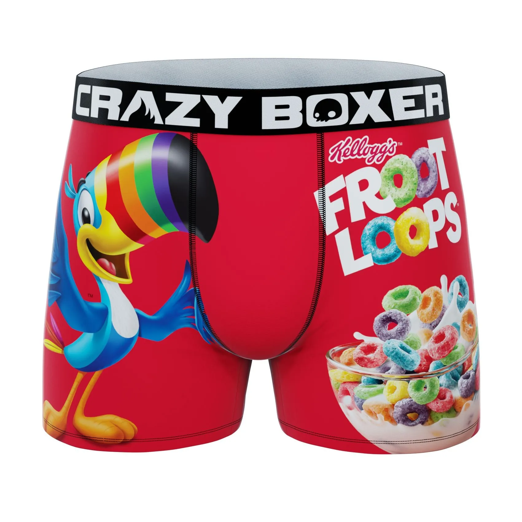 CRAZYBOXER Kelloggs Toucan Sam Men's Boxer Briefs (2 pack)