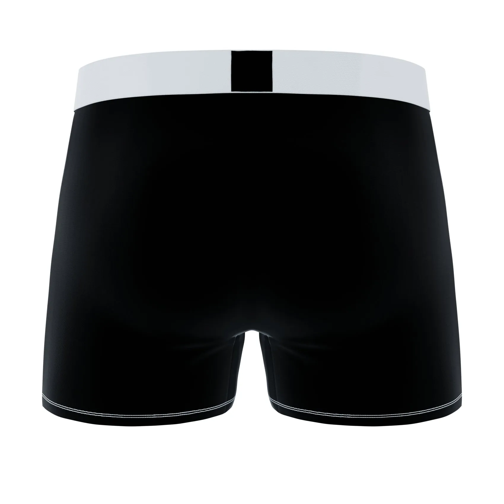 CRAZYBOXER Men's Plain Black Boxer Briefs