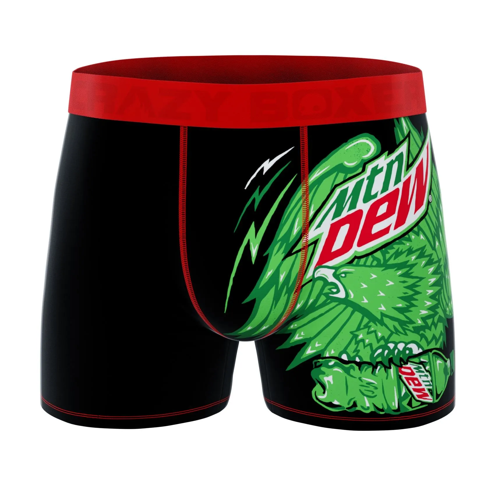 CRAZYBOXER Mountain Dew Logo Men's Boxer Briefs (2 pack)
