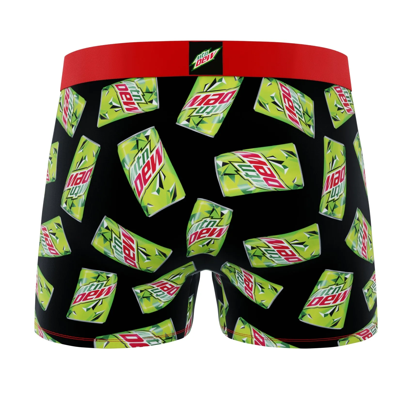 CRAZYBOXER Mountain Dew Logo Men's Boxer Briefs (2 pack)