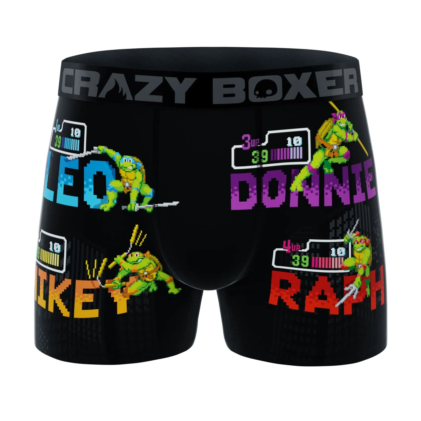 CRAZYBOXER Ninja Turtles Pixel Men's Boxer Briefs (Pack 2)