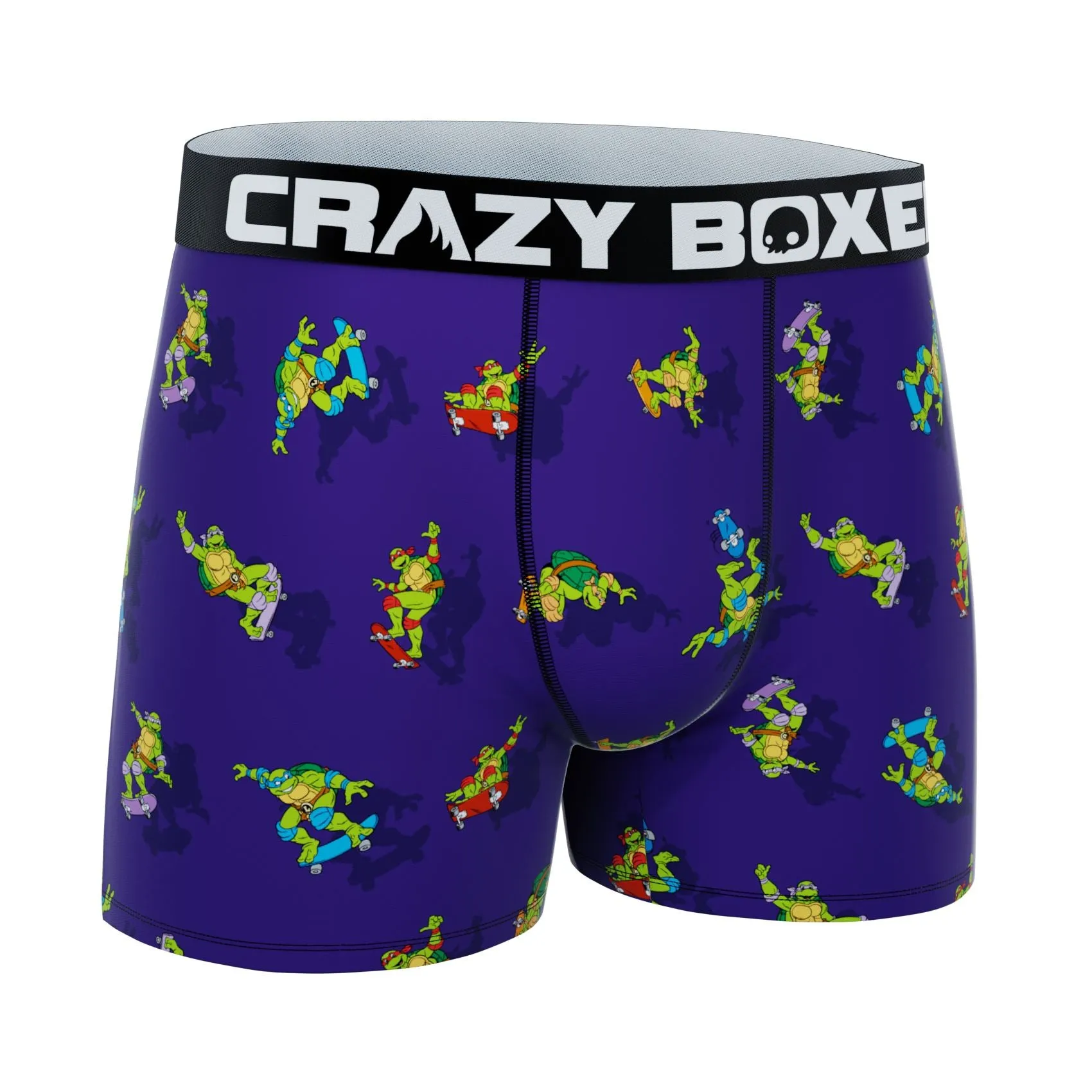 CRAZYBOXER Ninja Turtles Skateboard Men's Boxer Briefs