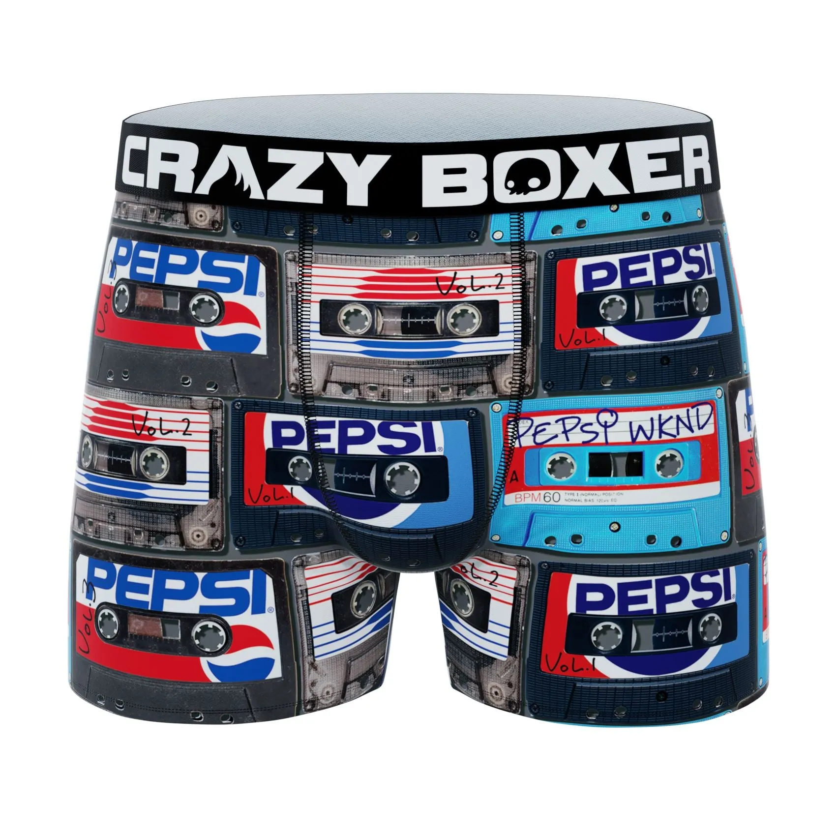 CRAZYBOXER Pepsi Tape Men's Boxer Briefs (Pack 2)