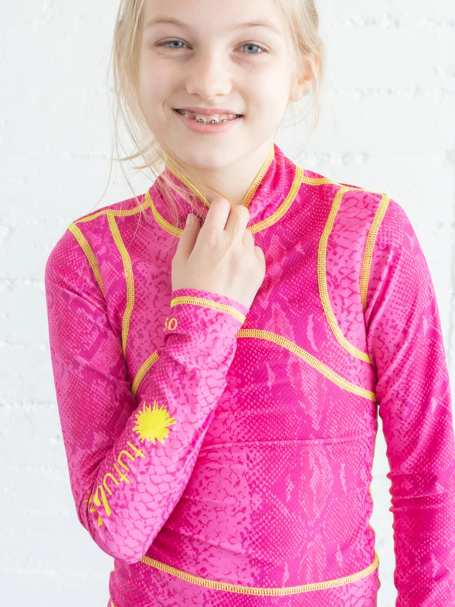 GIRL'S SHORT SWIMSUIT - IN THE PINK