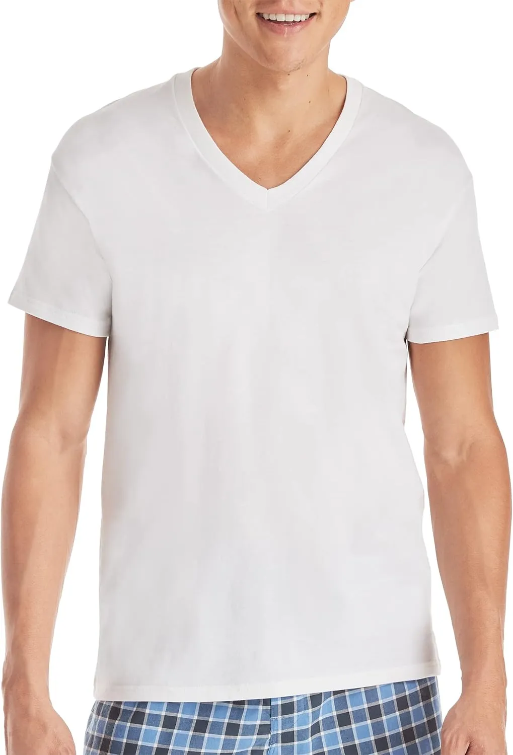 Hanes Ultimate Men's 6-Pack Best V-Neck T-Shirt