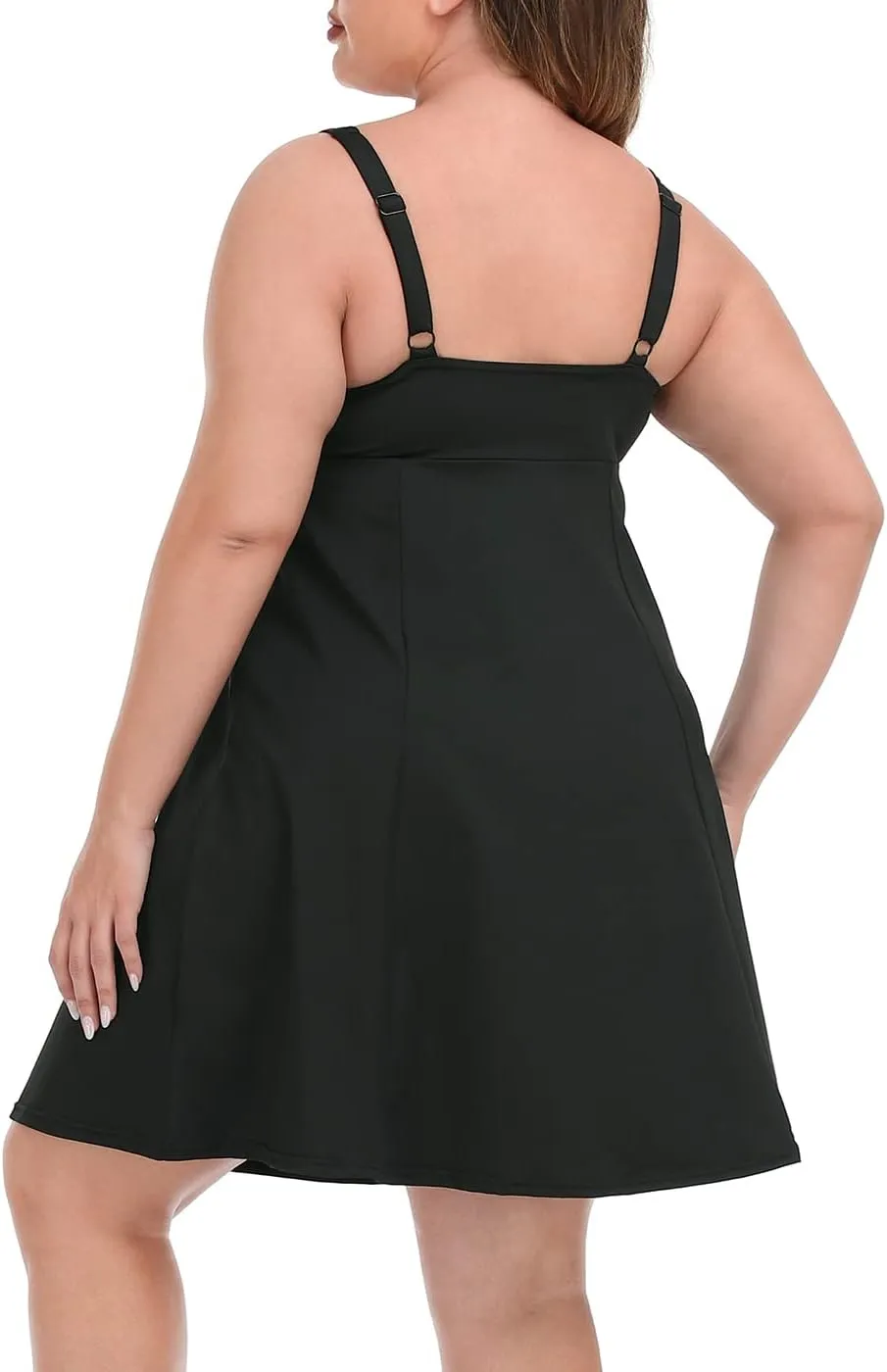 HDE Womens Plus Size Tennis Athletic Workout Dress with Built-in Shorts & Bra