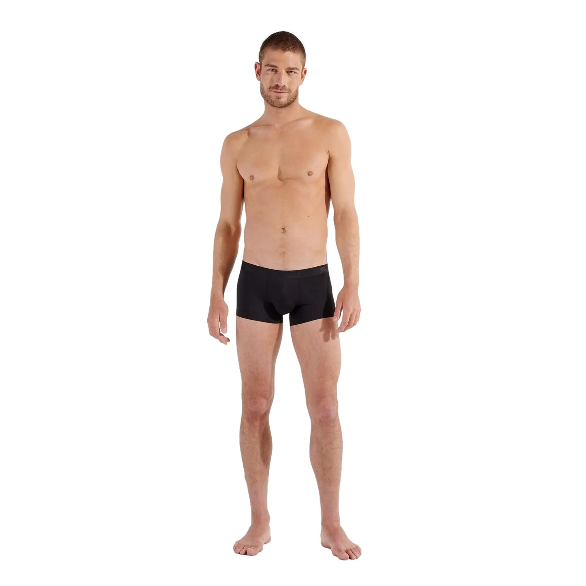 HOM Modal Clean Cut Invisible Comfort Boxer Briefs - Black
