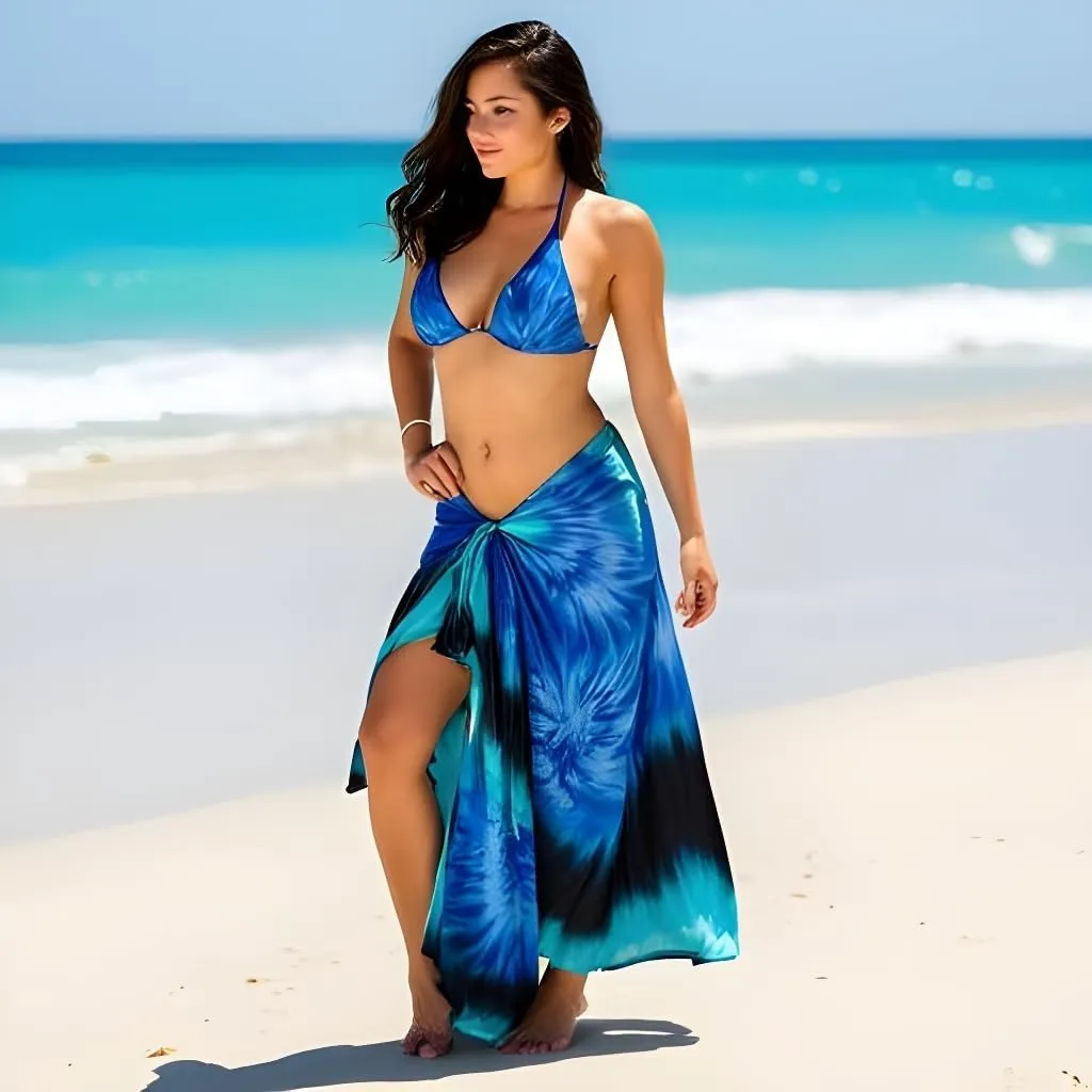 INGEAR Sarong Bathing Suit Cover Up for Women  Long Pareo Beach Wraps, Swimsuit Coverup Skirt, Stylish Bikini Cover Up