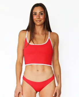 Jessie Hybrid Top - Red