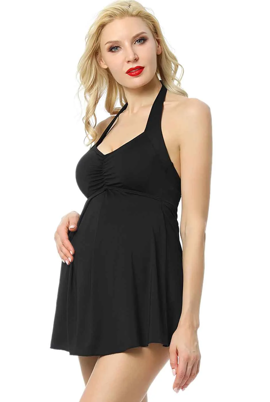 Kimi   Kai Maternity "Bella" UPF 50  One Piece Maternity Swim Dress