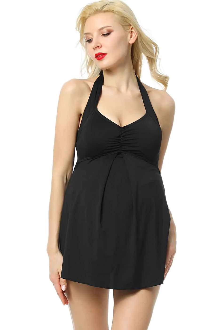 Kimi   Kai Maternity "Bella" UPF 50  One Piece Maternity Swim Dress