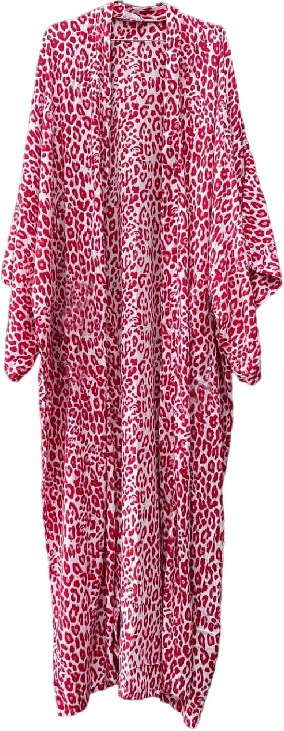 MEILING Women's Bikini Bathing Suit Cover Up Swimwear Open Front Kimono Jacket Cardigan Long Robe Dress
