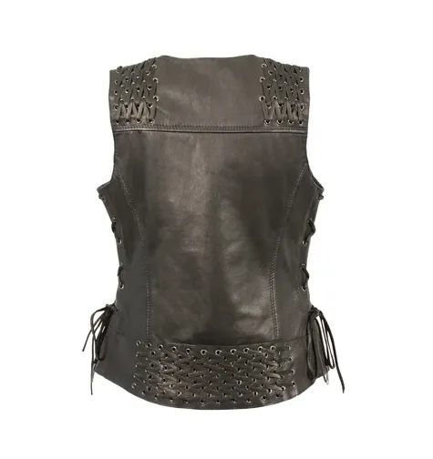 Milwaukee MLL 4525 Ladies LeatherLightweight Lace to Lace Snap Front Vest