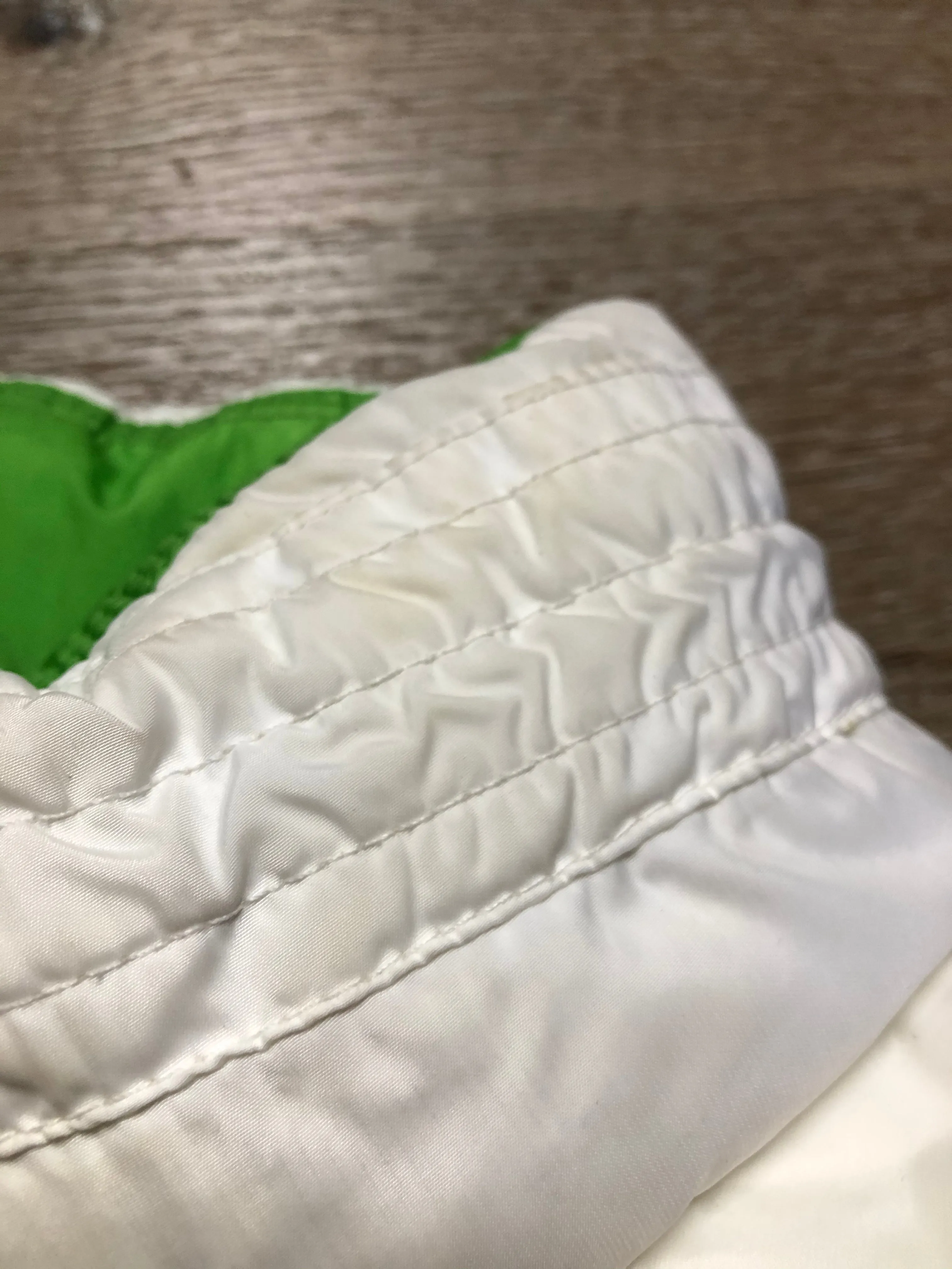 Nike White/ Green Reversible Down Filled Vest SOLD