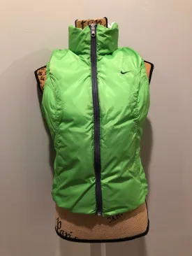 Nike White/ Green Reversible Down Filled Vest SOLD