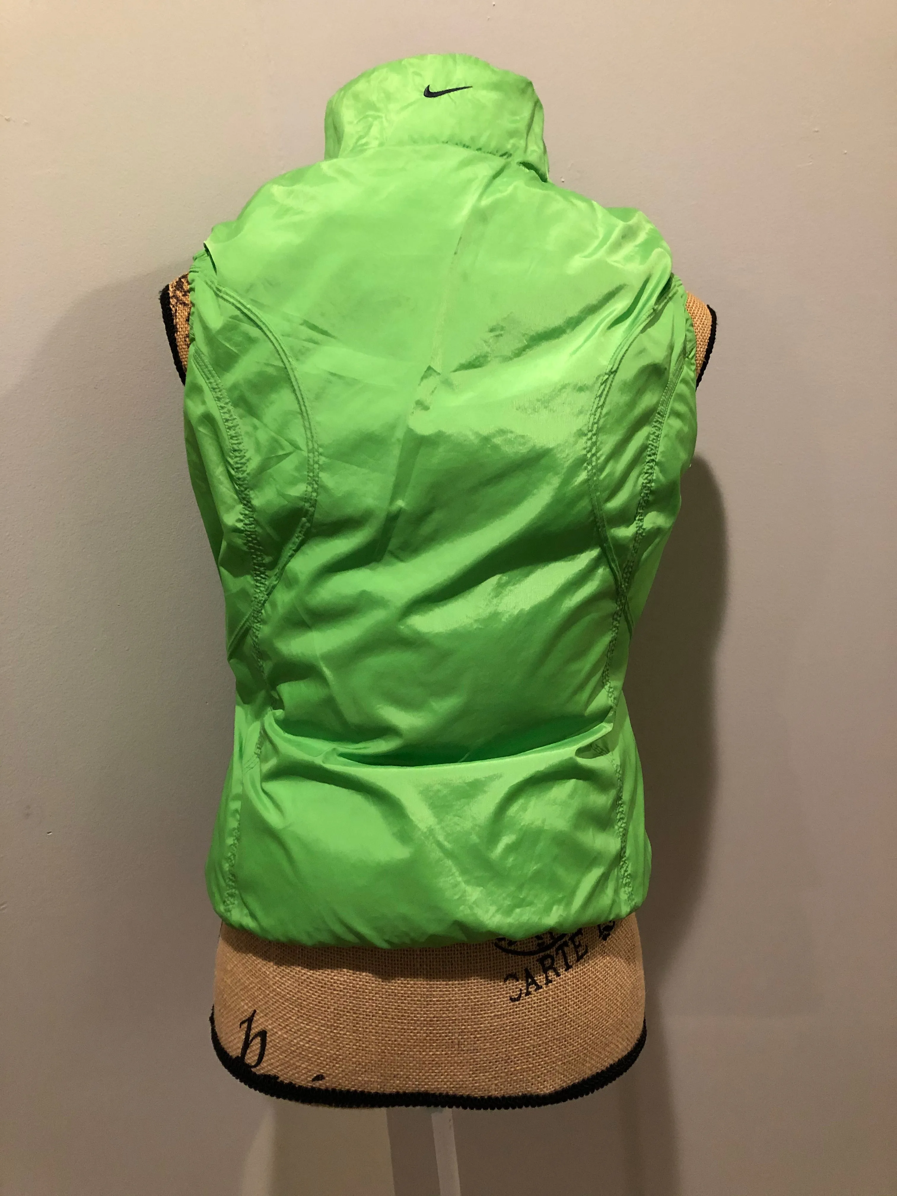 Nike White/ Green Reversible Down Filled Vest SOLD